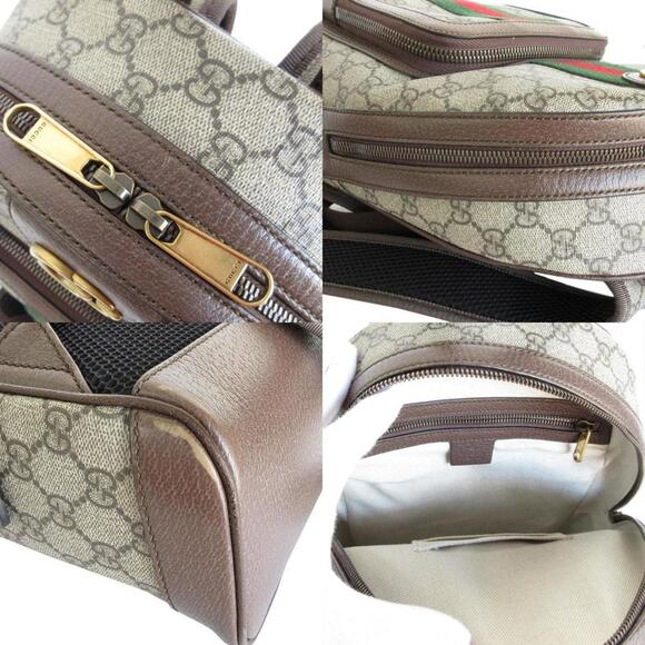 GUCCI Brown GG Marmont Backpack - Picture 4 of 5